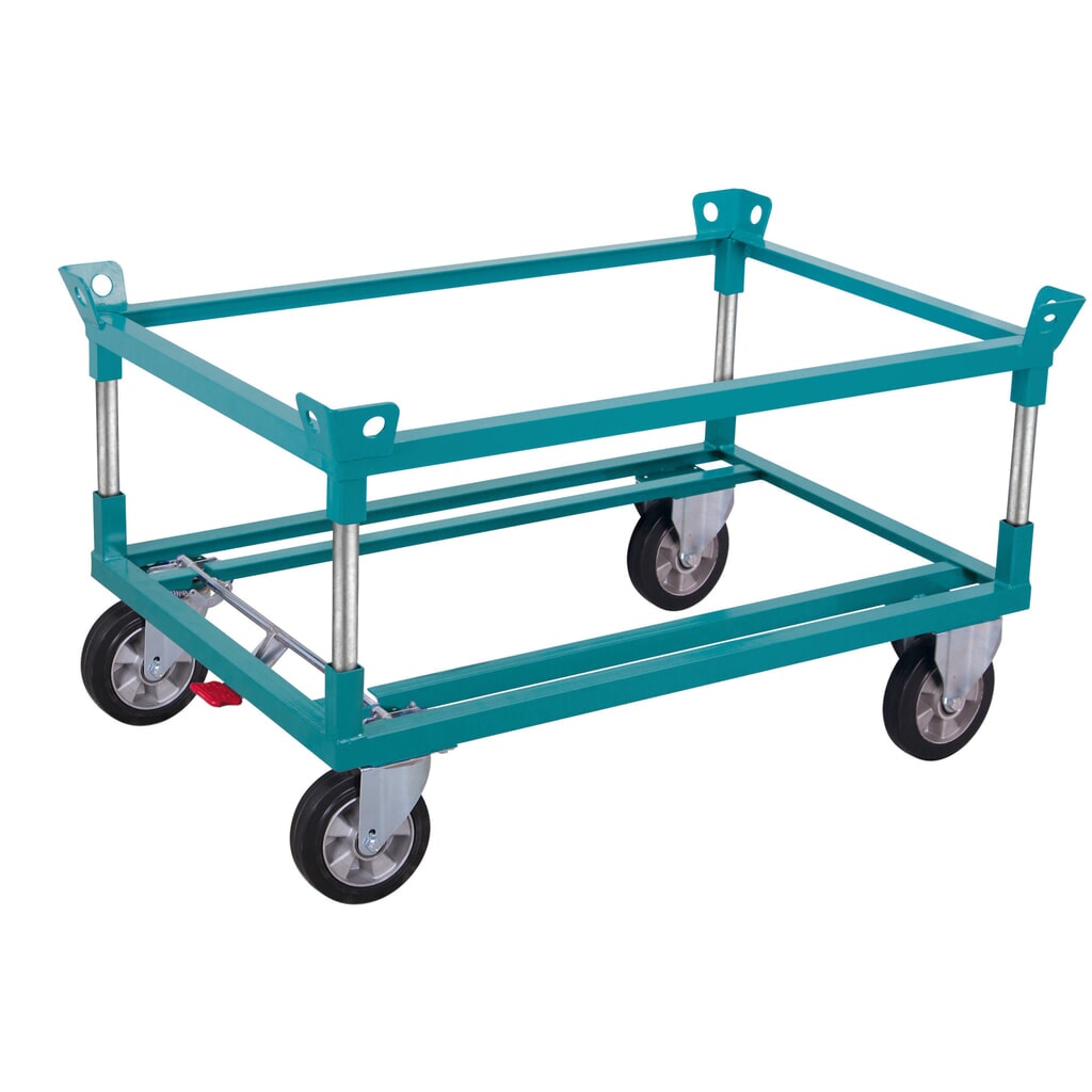 Product afbeelding: Palletonderwagen Ameise®, met vanghoeken, laadhoogte 650 mm, elastische volrubber banden