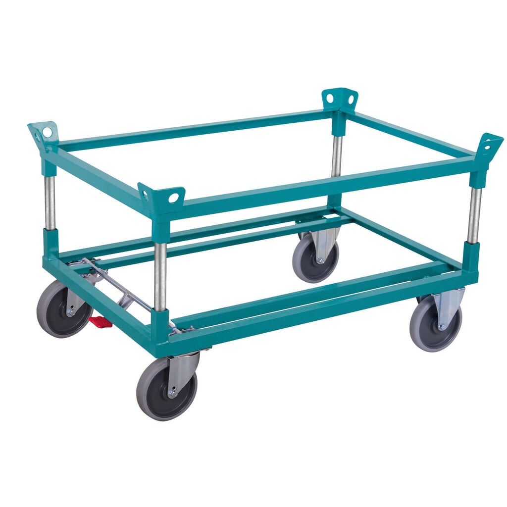 Palletonderwagen Ameise®, met vanghoeken, laadhoogte 650 mm, TPE-banden Productafbeelding nr. 1: Palletonderwagen Ameise®, met vanghoeken, laadhoogte 650 mm, TPE-banden