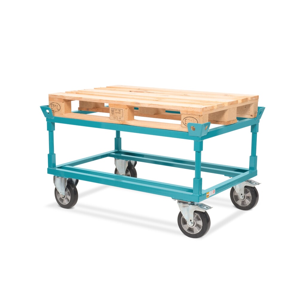 Palletonderwagen Ameise®, met vanghoeken, laadhoogte 650 mm, elastische volrubber banden Productafbeelding nr. 4: Palletonderwagen Ameise®, met vanghoeken, laadhoogte 650 mm, elastische volrubber banden