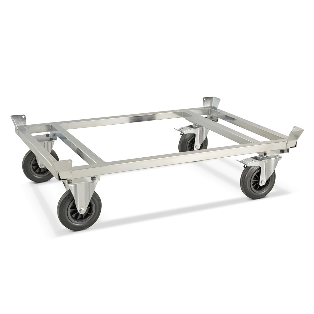 Product afbeelding: Palletonderwagen met vanghoeken, verzinkt, laadhoogte 305 mm