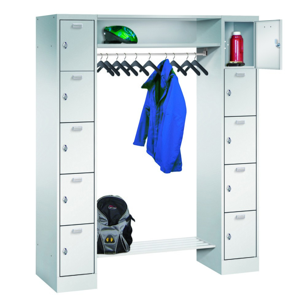 Productafbeelding nr. 1: PAVOY lockerkast, 2 x 5 vakken, draaivergrendeling, hxbxd 1.950 x 1.500 x 500 mm, vakbreedte 300 mm