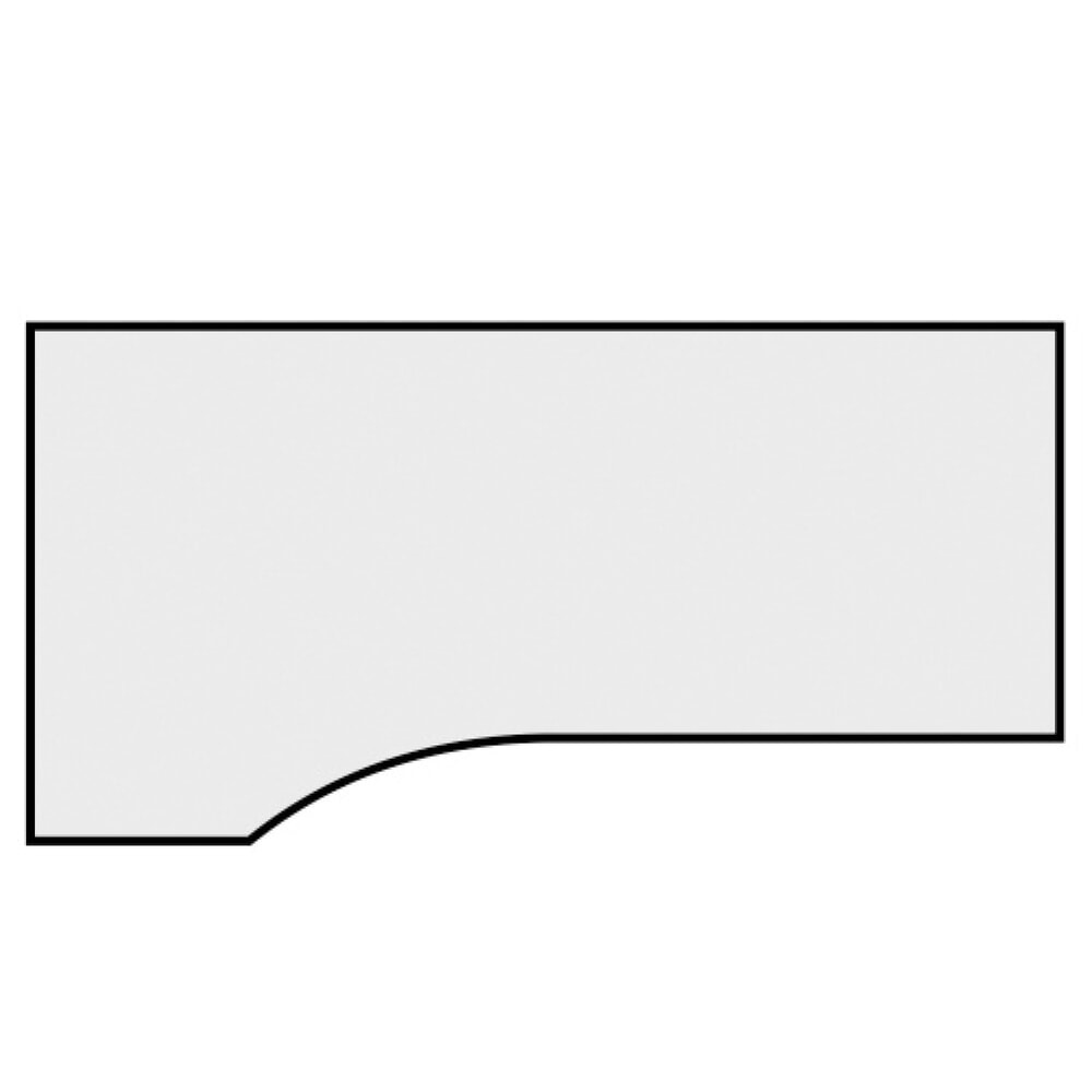Productafbeelding nr. 5: Geramöbel handmatig in hoogte verstelbaar bureau Profi, 4-poots frame, PC-vormig tafelblad rechts, BxD 1.800 x 1.000 mm, lichtgrijs