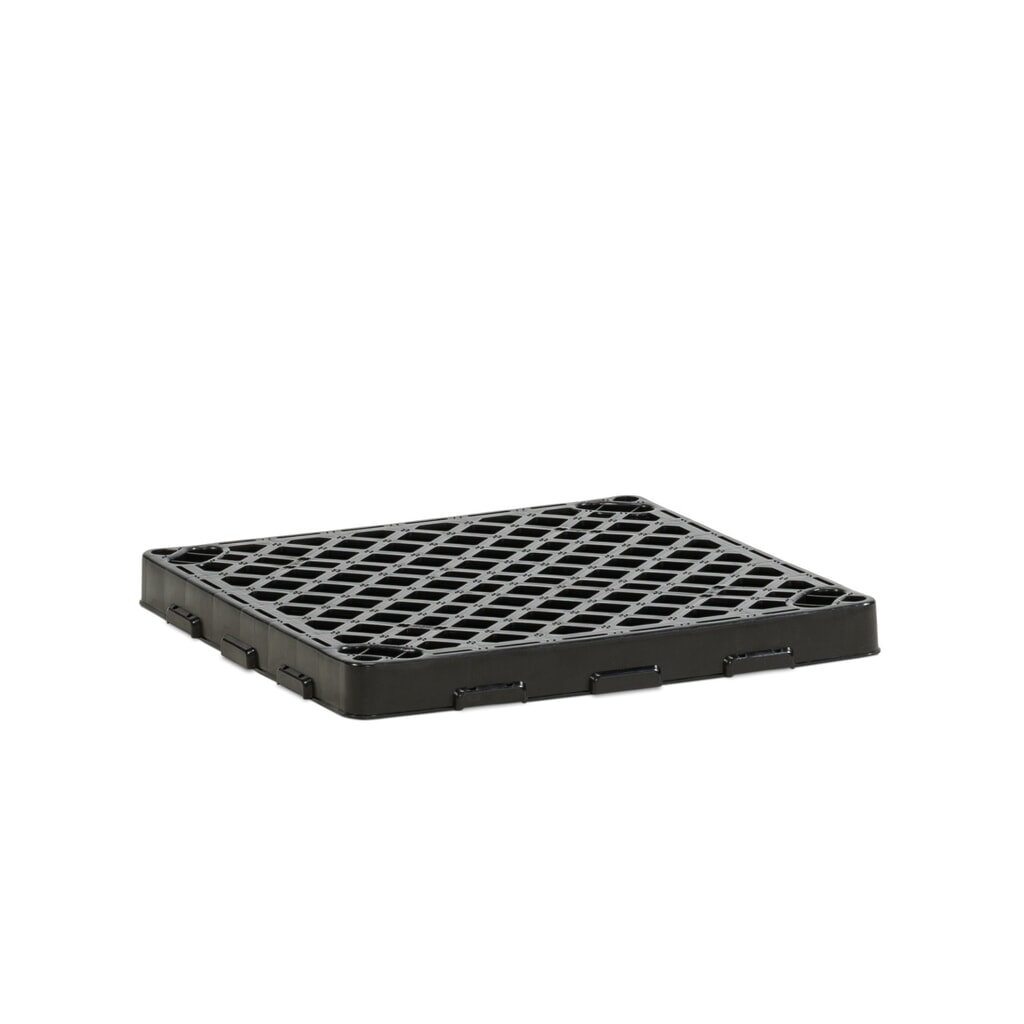 PE-rooster voor vatenlekbak CEMO, hxbxd 70 x 600 x 600 mm, draagvermogen 300 kg Product afbeelding: PE-rooster voor vatenlekbak CEMO, hxbxd 70 x 600 x 600 mm, draagvermogen 300 kg