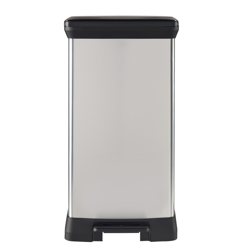 Productafbeelding nr. 5: Pedaalafvalbak DECOBIN Duo, rechthoekig, 2x23 liter, zilver / zwart