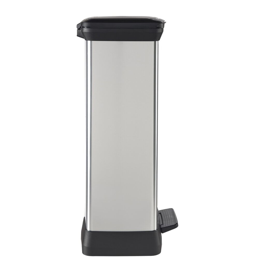 Productafbeelding nr. 6: Pedaalafvalbak DECOBIN Duo, rechthoekig, 2x23 liter, zilver / zwart