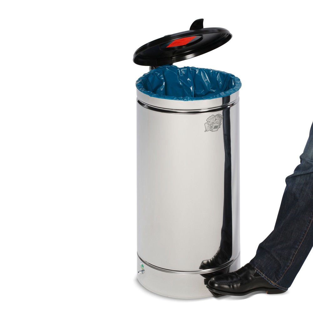 Productafbeelding nr. 2: Pedaalemmer Euro-Pedal, 60 liter, body ivoorkleur, deksel zilver