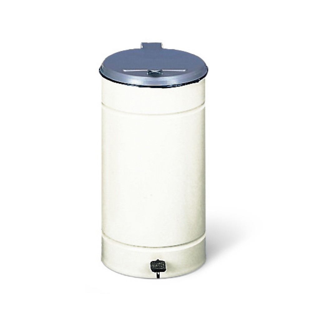 Productafbeelding nr. 1: Pedaalemmer Euro-Pedal, 60 liter, body ivoorkleur, deksel zilver