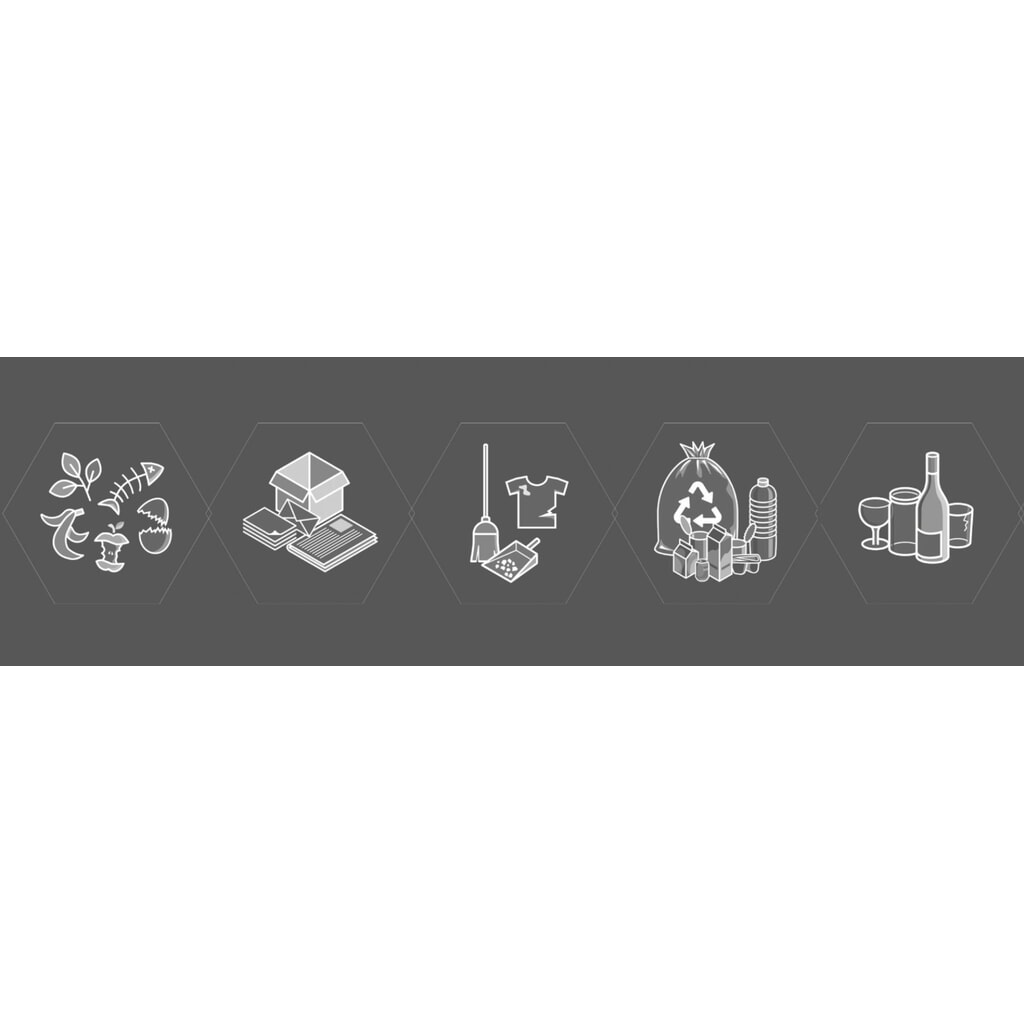 Pictogrammenset stumpf® Sixco = 5 motieven, zilverkleurige opdruk Product afbeelding: Pictogrammenset stumpf® Sixco = 5 motieven, zilverkleurige opdruk