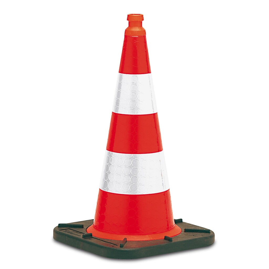 Product afbeelding: Verkeerskegel voor gebruik in openbare ruimten, hoogte 750 mm