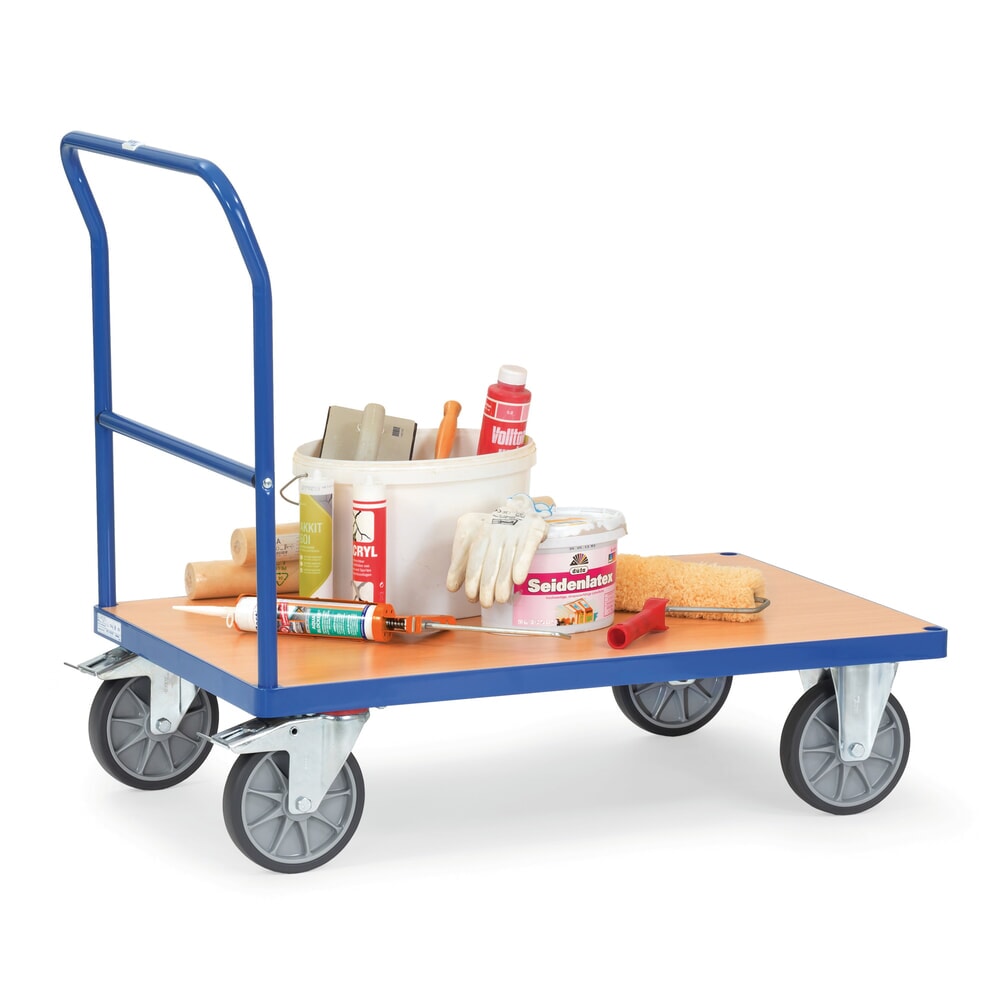 Productafbeelding nr. 4: Plateauwagen fetra® met duwbeugel, laadvlak bxd 500 x 850 mm, briljantblauw