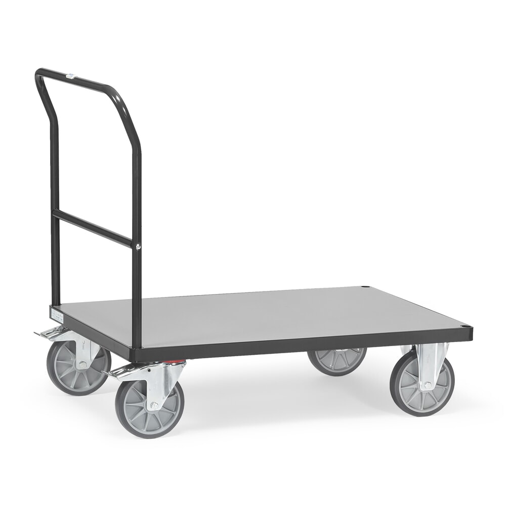 Productafbeelding nr. 1: Plateauwagen fetra® met duwbeugel, laadvlak bxd 800 x 1.200 mm, antracietgrijs