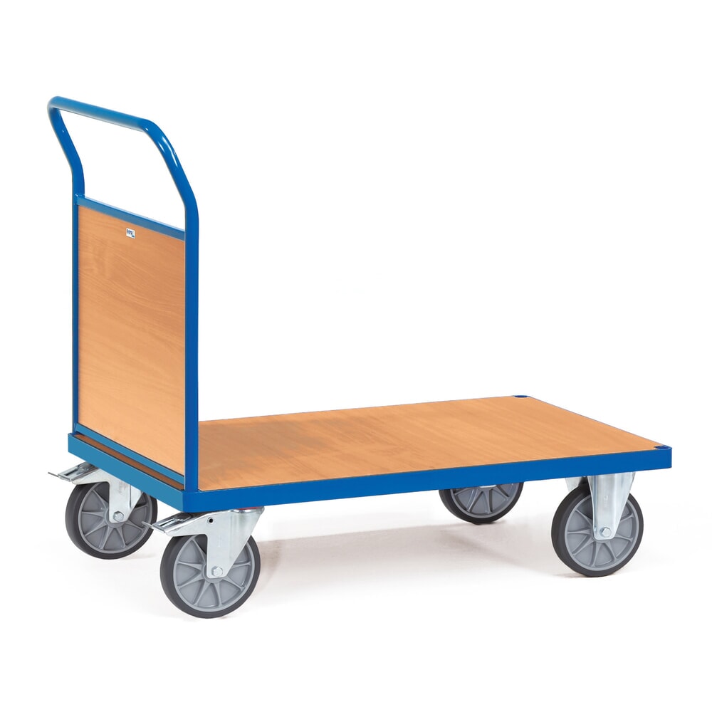 Productafbeelding nr. 1: Plateauwagen fetra®, met houten kopwand, laadvlak bxd 500 x 850 mm