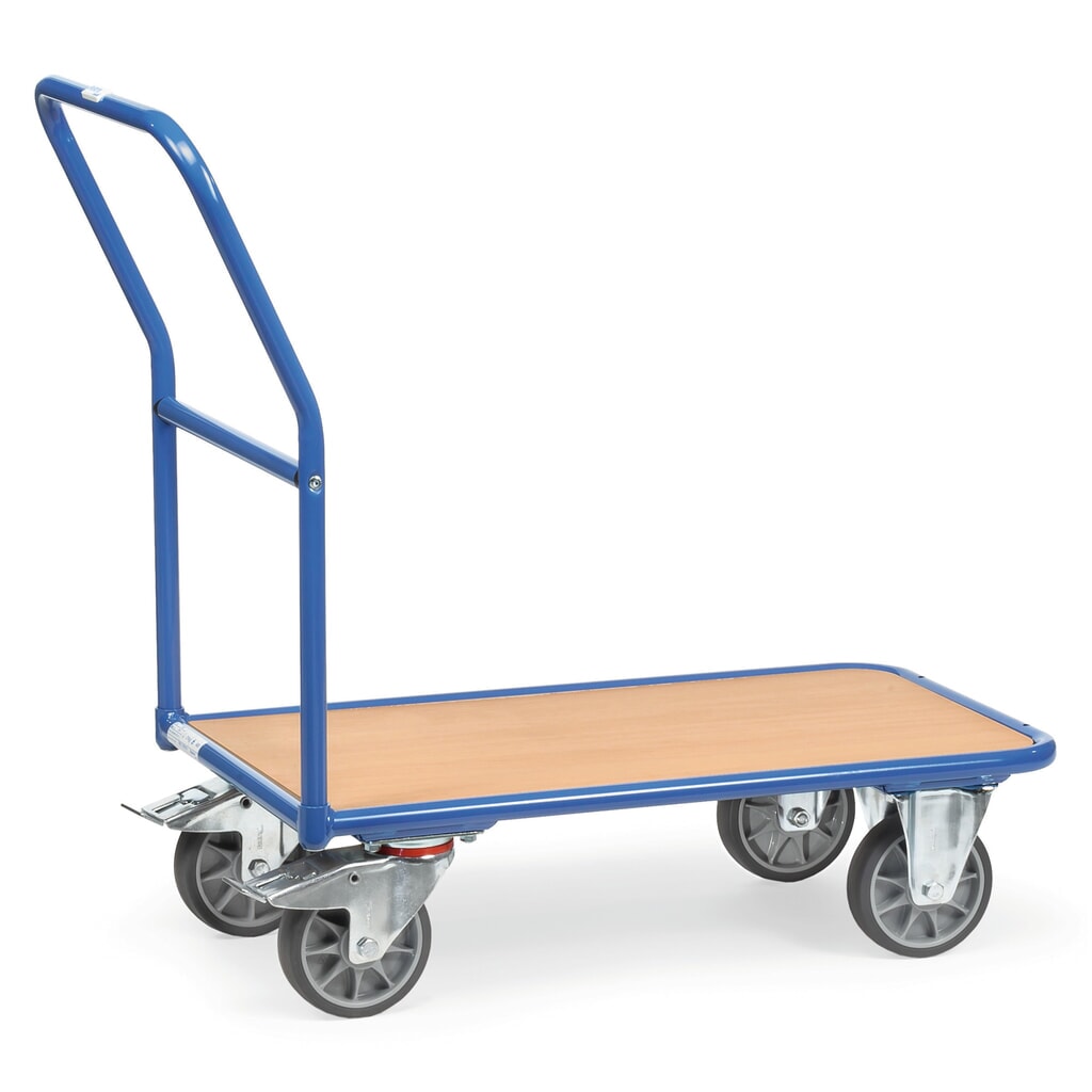 Product afbeelding: Plateauwagen fetra® met houten laadvlak bxd 700 x 1.000 mm, draagvermogen 400 kg