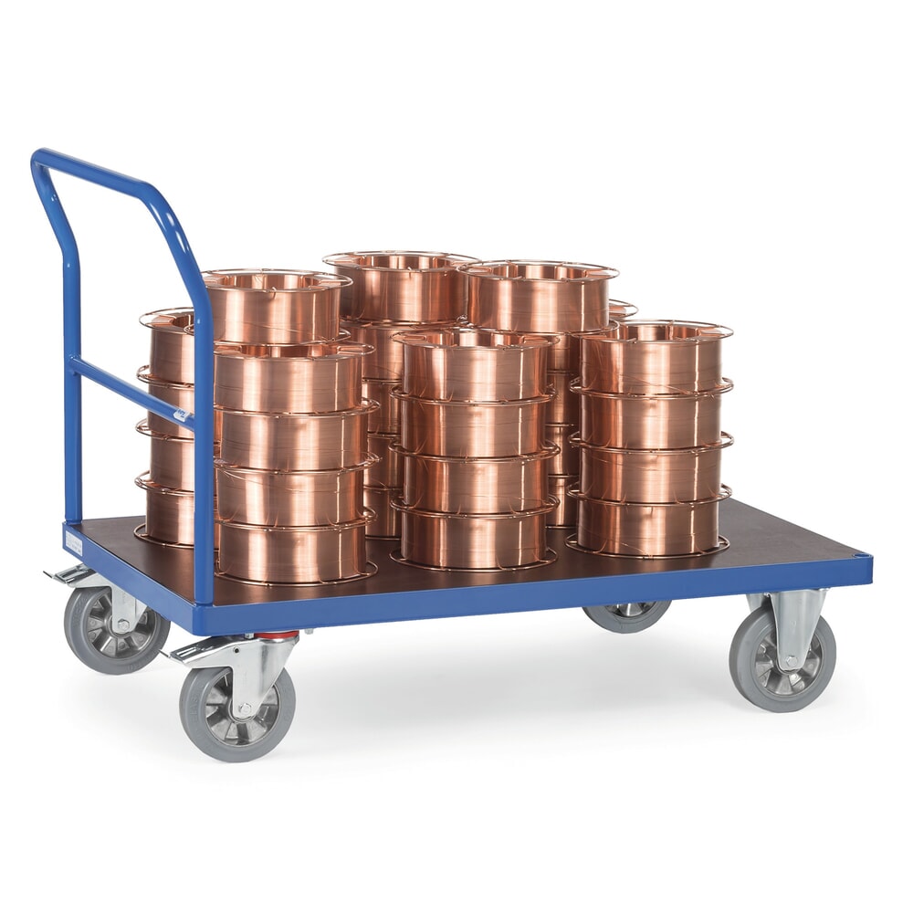 Productafbeelding nr. 2: Plateauwagen fetra® voor zware lasten, met duwbeugel, laadvlak bxd 700 x 1.000 mm
