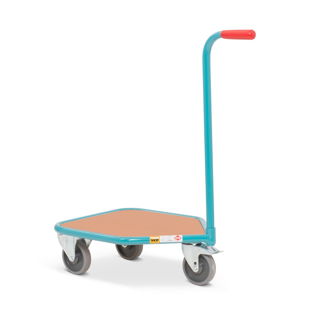 Productafbeelding nr. 3: Plateauwagen met dissel Ameise®, houten platform BxD 450 x 450 mm