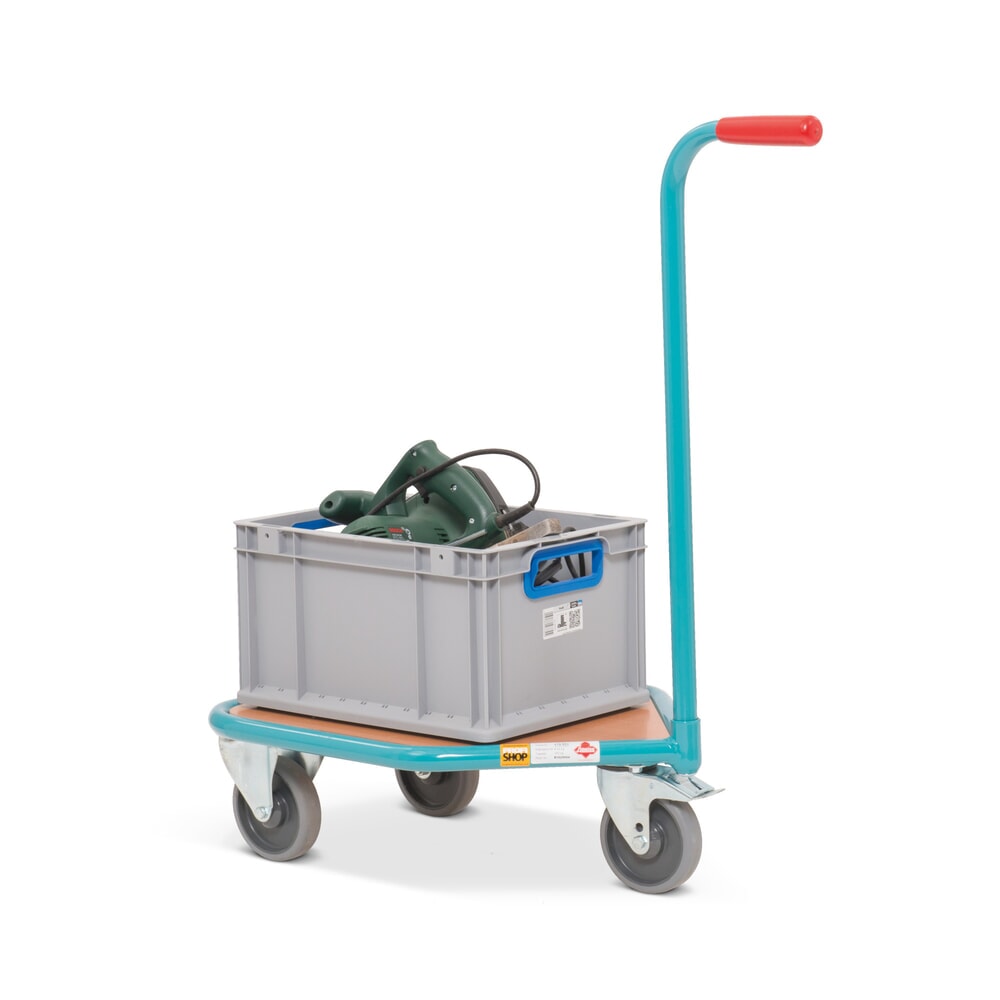 Productafbeelding nr. 5: Plateauwagen met dissel Ameise®, houten platform BxD 450 x 450 mm