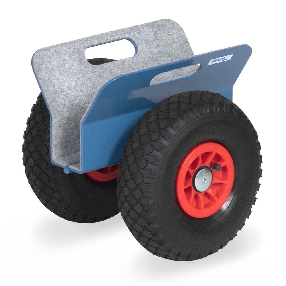 Product afbeelding: Platenroller fetra® met klembekken, draagvermogen 250 kg, klembreedte 0-60 mm, volrubber banden