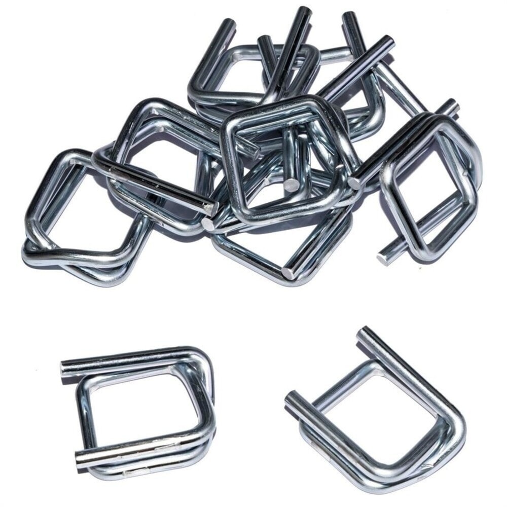 Productafbeelding nr. 2: Polyester draadstructuurband MINI-SET-WG40 incl. metalen klemmen, bandbreedte 13 mm
