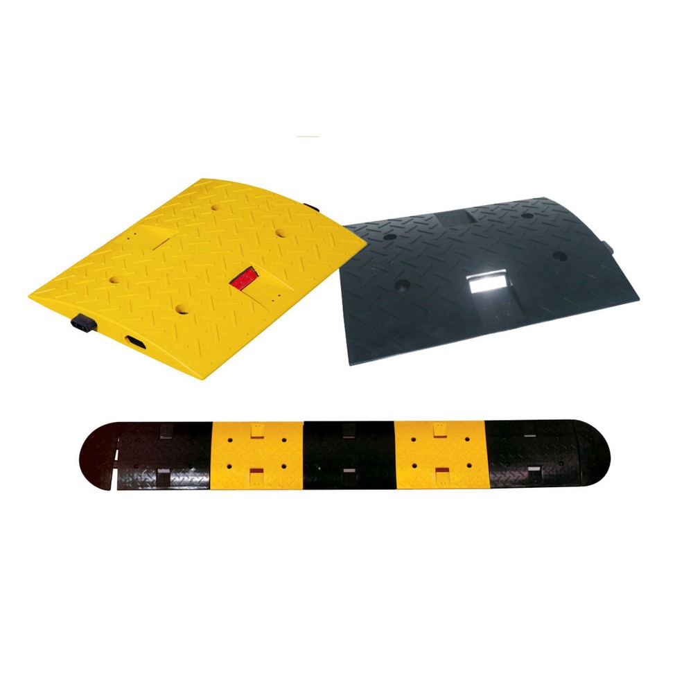 Product afbeelding: Verkeersdrempel van PP, bekleed met PVC, < 30 km/u, basiselement, zwart