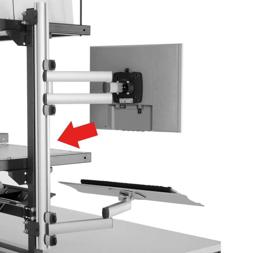 Product afbeelding: Profielstrip voor EDV-zwenkarmen, voor Rocholz paktafelsysteem, hxbxd 750 x 51 x 40 mm
