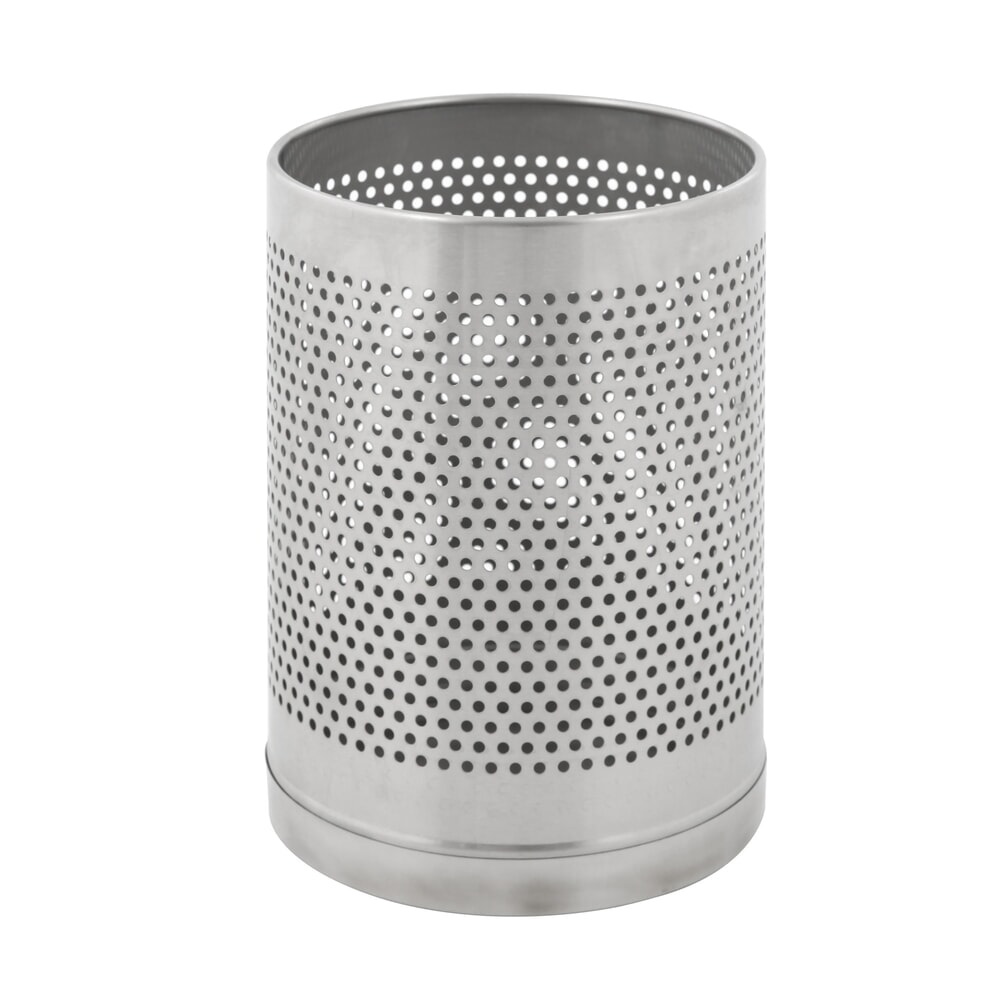 Product afbeelding: Prullenbak VB-Perforatio, 10 liter, mat roestvrij staal