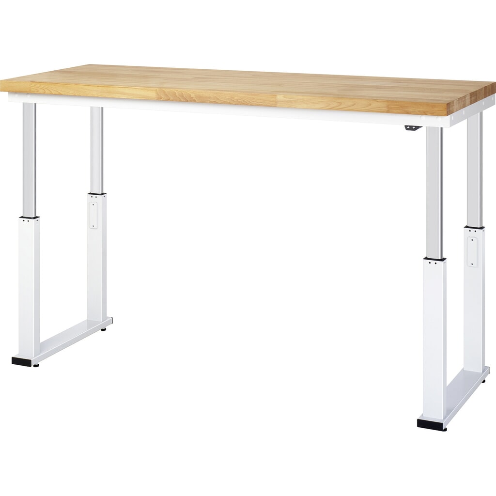 RAU elektrisch in hoogte verstelbare werkbank serie adlatus 600, h x b x d 740-1.140 x 1.250 x 700 mm, werkblad van hard laminaat Productafbeelding nr. 4: RAU elektrisch in hoogte verstelbare werkbank serie adlatus 600, h x b x d 740-1.140 x 1.250 x 700 mm, werkblad van hard laminaat