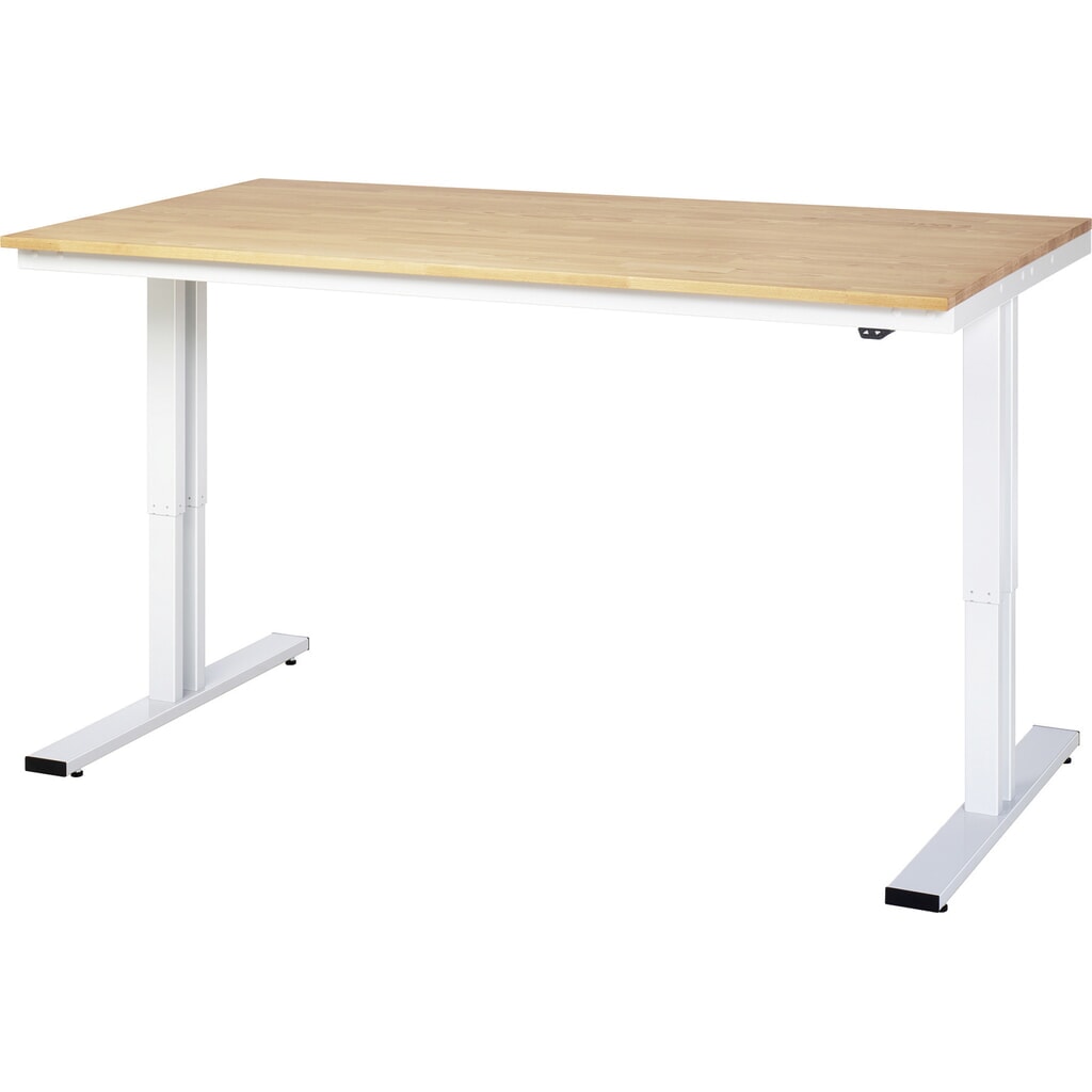 RAU elektrisch in hoogte verstelbare werktafel serie adlatus 300, h x b x d 720-1.120 x 1.500 x 800 mm, werkblad met melamineharscoating Productafbeelding nr. 4: RAU elektrisch in hoogte verstelbare werktafel serie adlatus 300, h x b x d 720-1.120 x 1.500 x 800 mm, werkblad met melamineharscoating