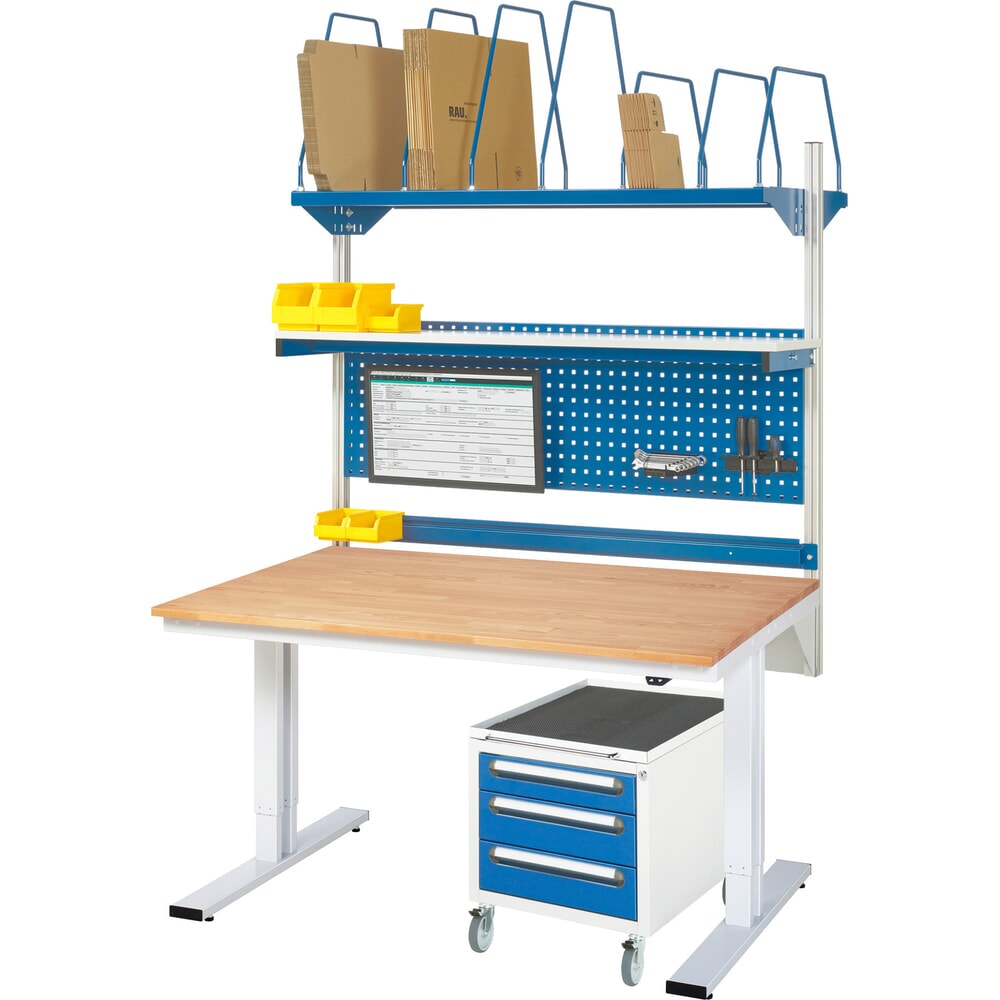 Productafbeelding nr. 7: RAU elektrisch in hoogte verstelbare werktafel serie adlatus 300, h x b x d 720-1.120 x 750 x 800 mm, mdf-werkblad