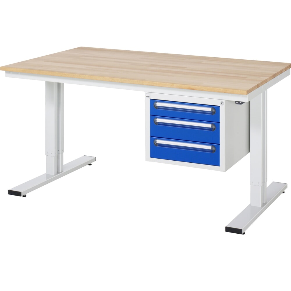 Productafbeelding nr. 8: RAU elektrisch in hoogte verstelbare werktafel serie adlatus 300, h x b x d 720-1.120 x 750 x 800 mm, mdf-werkblad