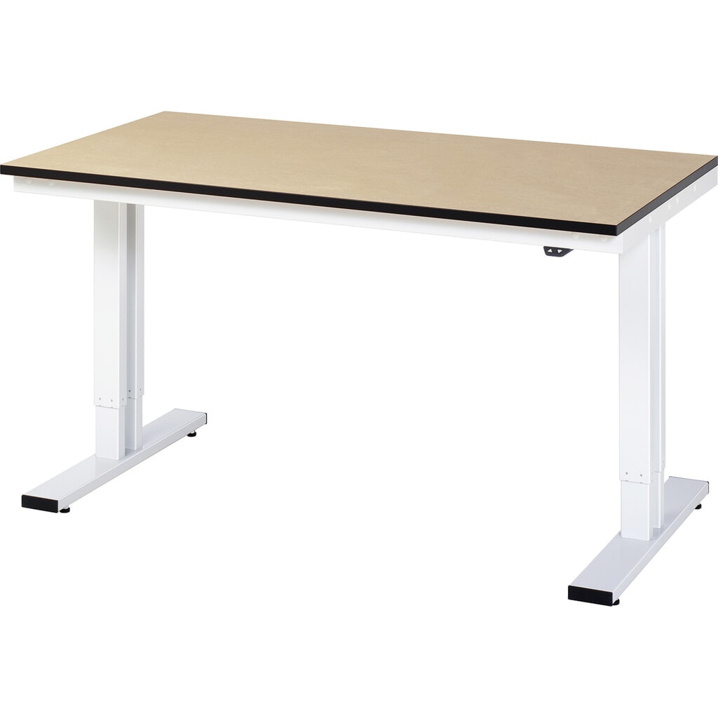 RAU elektrisch in hoogte verstelbare werktafel serie adlatus 300, h x b x d 720-1.120 x 1.500 x 800 mm, mdf-werkblad Product afbeelding: RAU elektrisch in hoogte verstelbare werktafel serie adlatus 300, h x b x d 720-1.120 x 1.500 x 800 mm, mdf-werkblad