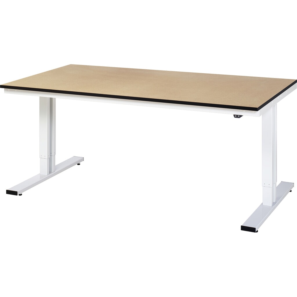 RAU elektrisch in hoogte verstelbare werktafel serie adlatus 300, h x b x d 720-1.120 x 2.000 x 1.000 mm, mdf-werkblad Product afbeelding: RAU elektrisch in hoogte verstelbare werktafel serie adlatus 300, h x b x d 720-1.120 x 2.000 x 1.000 mm, mdf-werkblad