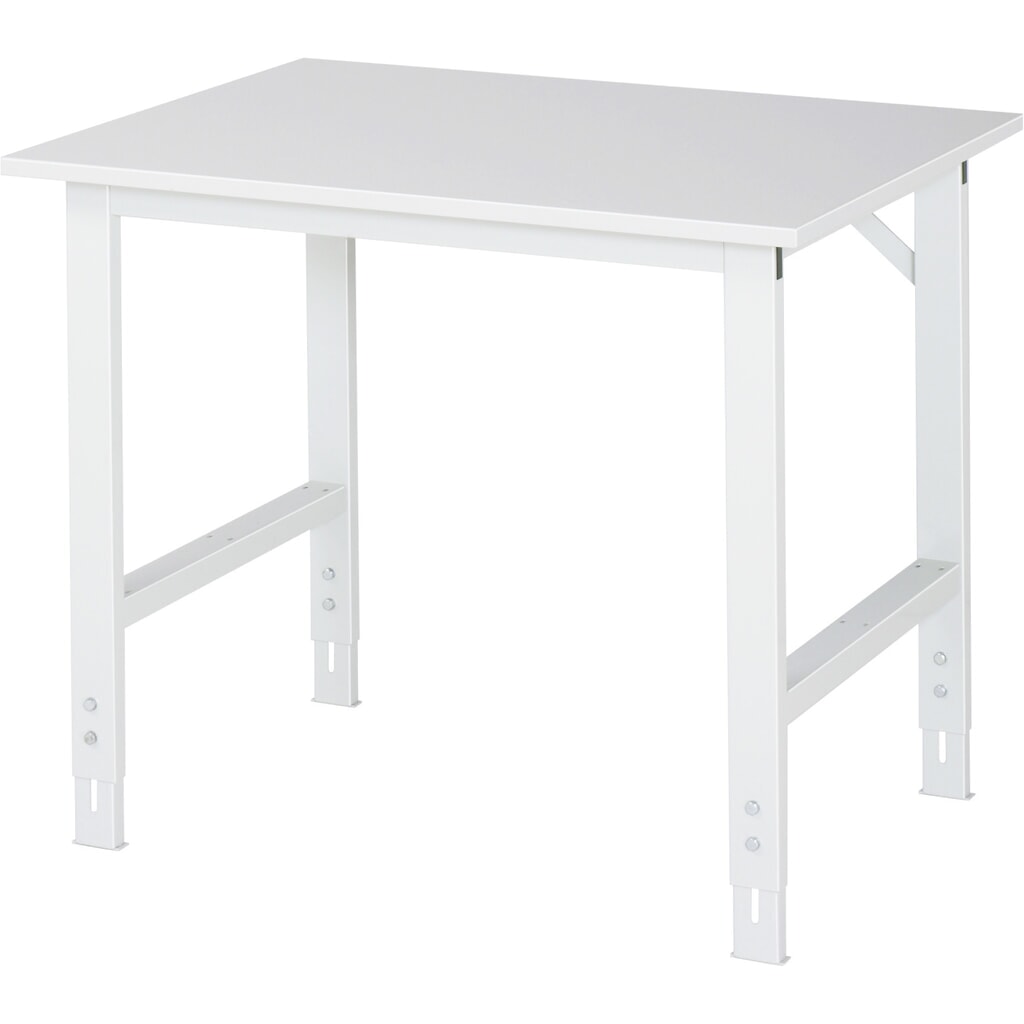 Product afbeelding: RAU in hoogte verstelbare werktafel serie TOM, h x b x d 760-1.080 x 1.000 x 800 mm, werkblad met melamineharscoating