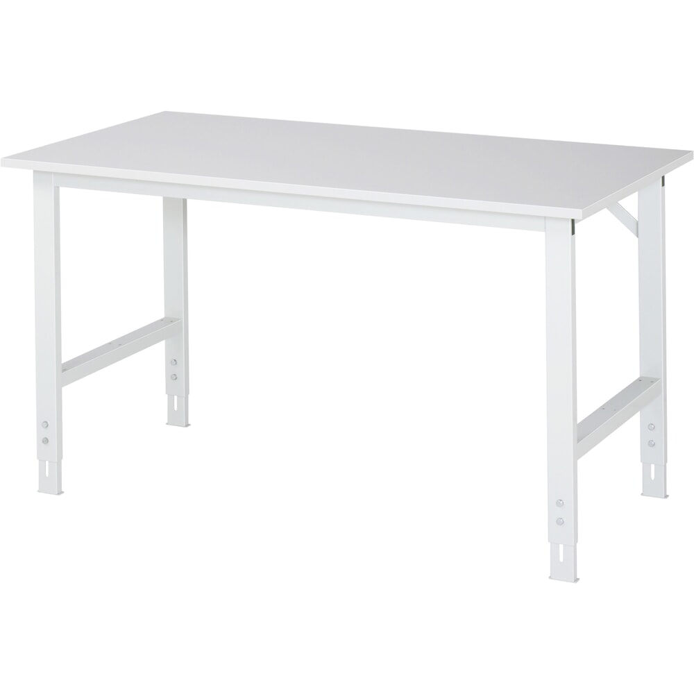 Productafbeelding nr. 1: RAU in hoogte verstelbare werktafel serie TOM, h x b x d 760-1.080 x 1.500 x 800 mm, werkblad met melamineharscoating