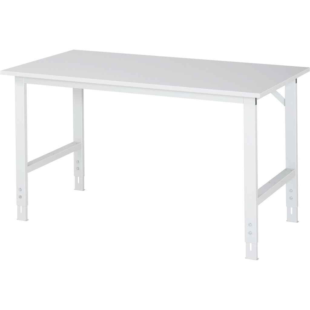 RAU in hoogte verstelbare werktafel serie TOM, h x b x d 760-1.080 x 1.500 x 800 mm, werkblad met melamineharscoating Product afbeelding: RAU in hoogte verstelbare werktafel serie TOM, h x b x d 760-1.080 x 1.500 x 800 mm, werkblad met melamineharscoating
