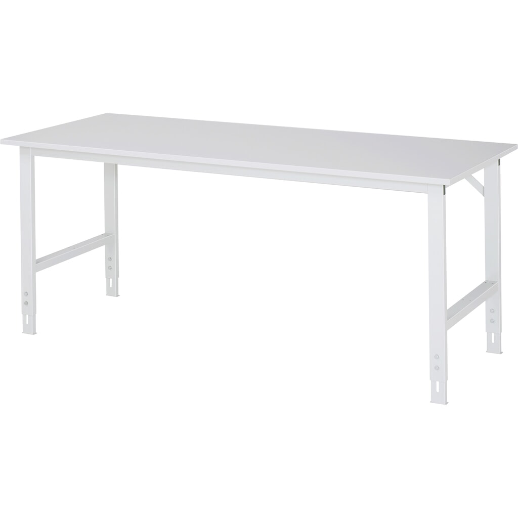 RAU in hoogte verstelbare werktafel serie TOM, h x b x d 760-1.080 x 2.000 x 800 mm, EGB-werkblad met melamineharscoating Product afbeelding: RAU in hoogte verstelbare werktafel serie TOM, h x b x d 760-1.080 x 2.000 x 800 mm, EGB-werkblad met melamineharscoating