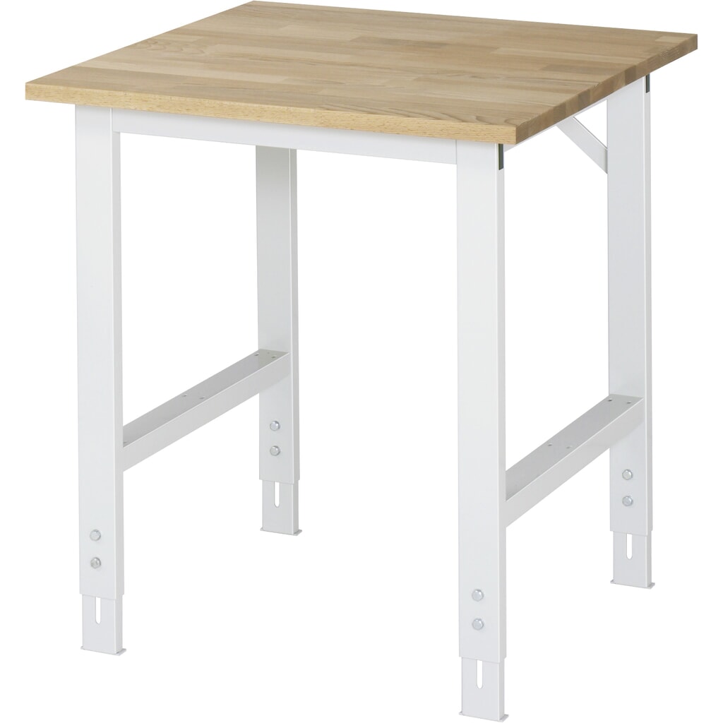 RAU in hoogte verstelbare werktafel serie TOM, h x b x d 760-1.080 x 750 x 800 mm, massief beuken werkblad Product afbeelding: RAU in hoogte verstelbare werktafel serie TOM, h x b x d 760-1.080 x 750 x 800 mm, massief beuken werkblad
