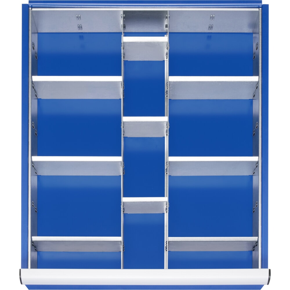 Product afbeelding: RAU indelingsset voor lade, h x b x d 90 x 490 x 560 mm, met 4-delige ladeverdelerset en 2 scheidingswanden, maat L voor fronthoogte 120-150 mm