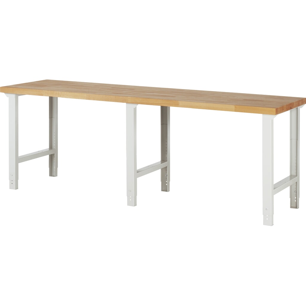 RAU werkbank serie 7000, h x b x d 790-1.140 x 2.500 x 700 mm Product afbeelding: RAU werkbank serie 7000, h x b x d 790-1.140 x 2.500 x 700 mm