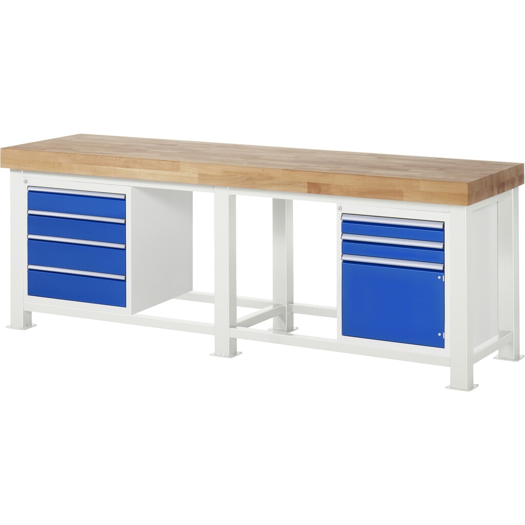 RAU werkbank voor zwaar gebruik, hxbxd 850 mm x 1250 mm x 900 mm Productafbeelding nr. 4: RAU werkbank voor zwaar gebruik, hxbxd 850 mm x 1250 mm x 900 mm