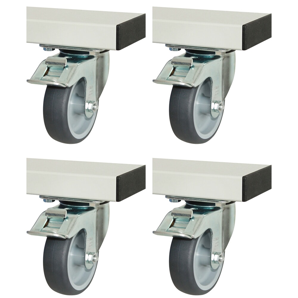 Product afbeelding: RAU wielset voor serie adlatus 300/600, h x b x d 125 x 100 x 30 mm, 4 zwenkwielen met parkeerremmen