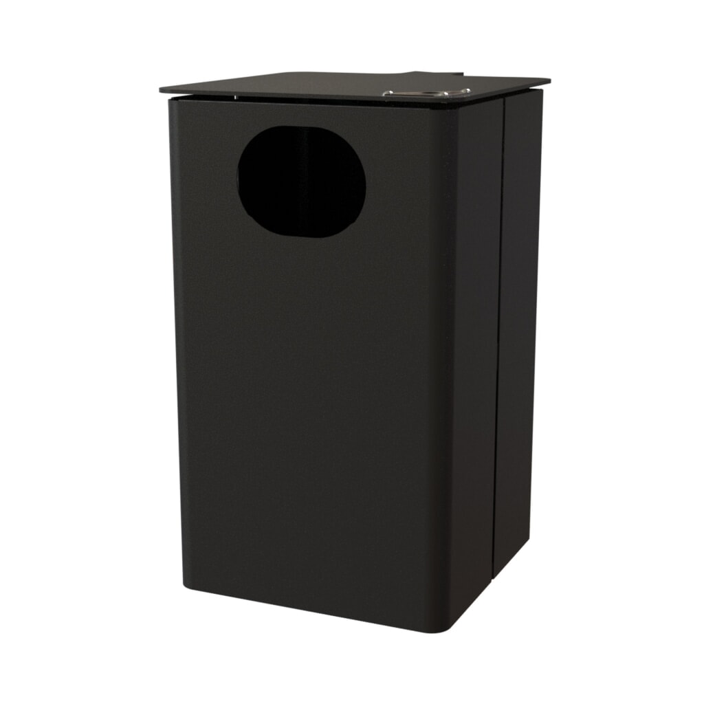 RENNER afvalbak type 7044, rechthoekig, 35 liter, zonder asbak, antraciet-metallic Product afbeelding: RENNER afvalbak type 7044, rechthoekig, 35 liter, zonder asbak, antraciet-metallic