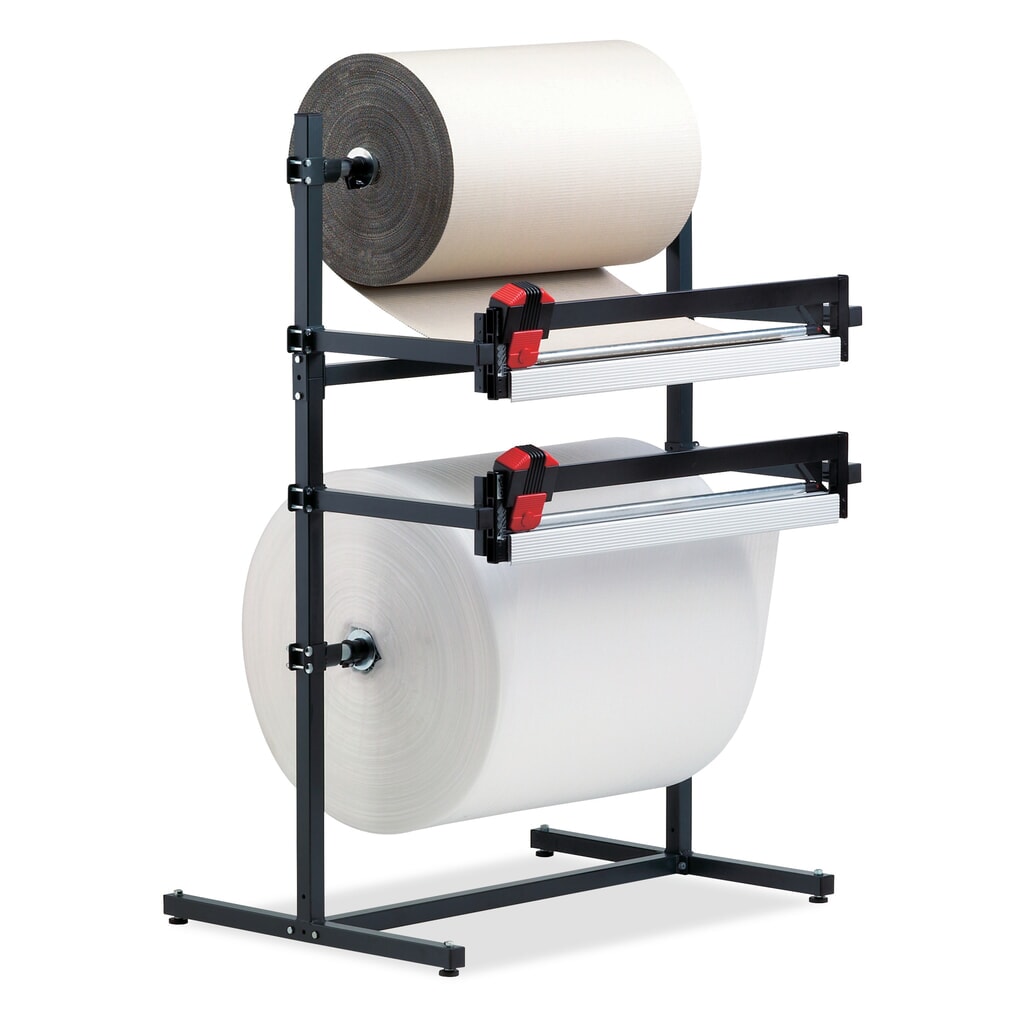 Product afbeelding: Rocholz dubbele snijstandaard, met twee snij-eenheden, rolgewicht max. 130 kg, snijbreedte 750 mm