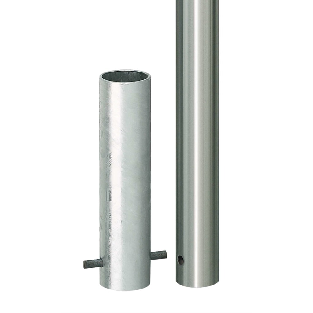 Product afbeelding: Roestvrijstalen paal MORAVIA MILANO, voor verankering in beton, hxØ 925 (+260) x 60 mm