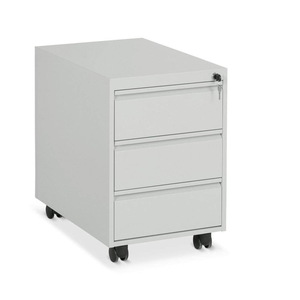 Productafbeelding nr. 1: Rolcontainer met cilinderslot + centrale vergrendeling, 3 laden, hxbxd 560 x 390 x 600 mm