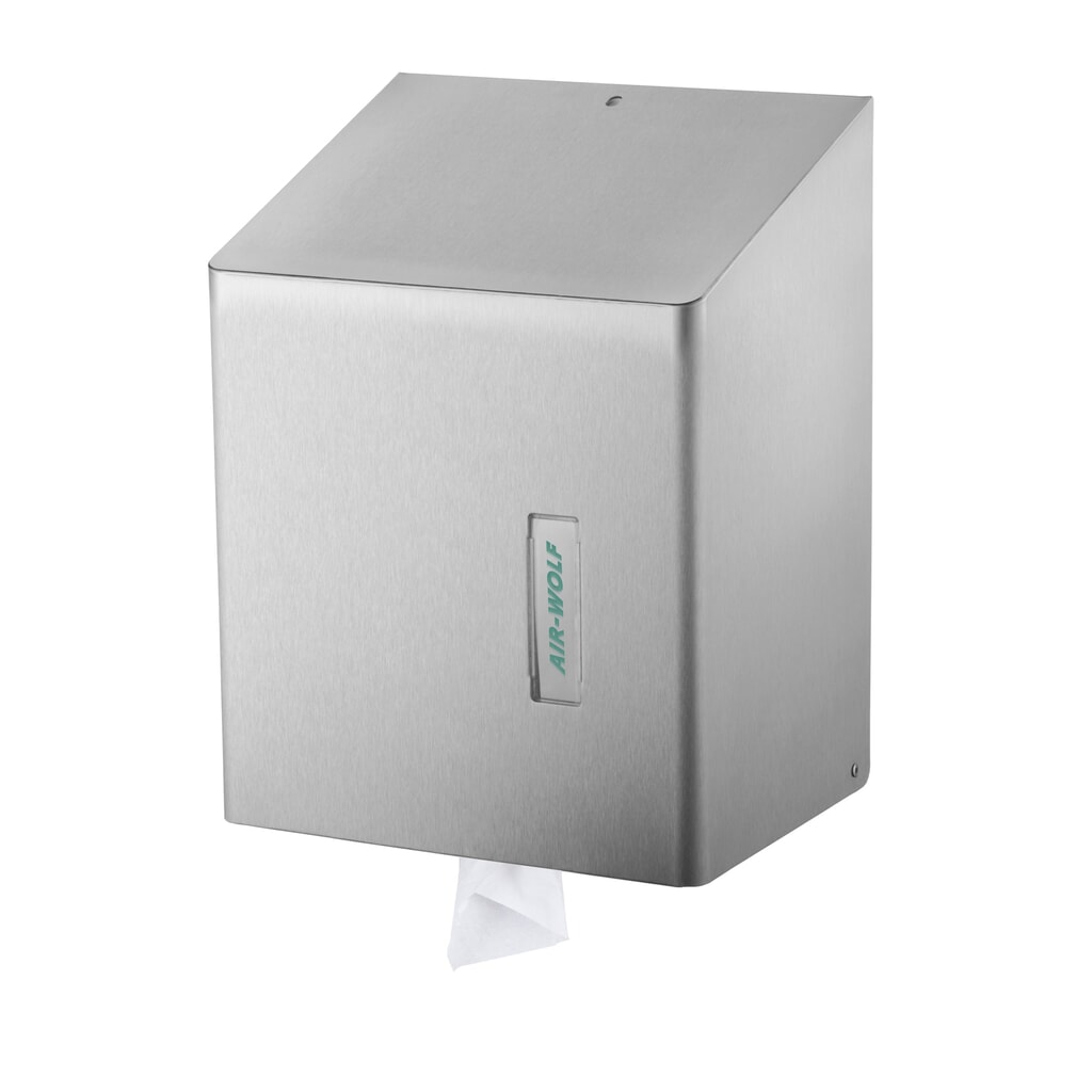 Product afbeelding: Rolhanddoekdispenser Air-Wolf geborsteld roestvrij staal