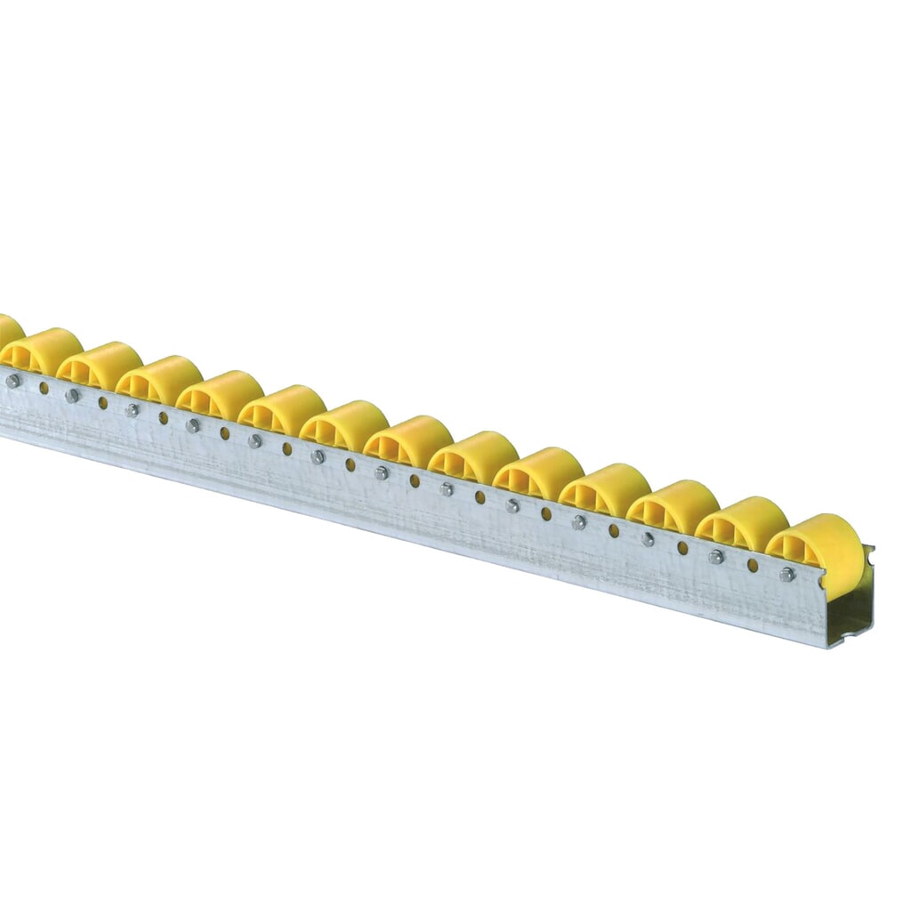 Rollenlijsten U-profiel, SF-normaal, verdeling 100 mm, cap. per rol 5 kg Productafbeelding nr. 1: Rollenlijsten U-profiel, SF-normaal, verdeling 100 mm, cap. per rol 5 kg