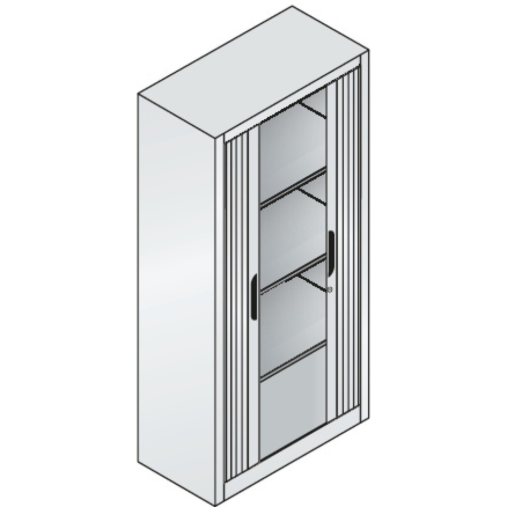 Rolluikkast C+P, 4 OH, breedte 800 mm, lichtgrijs Productafbeelding nr. 4: Rolluikkast C+P, 4 OH, breedte 800 mm, lichtgrijs