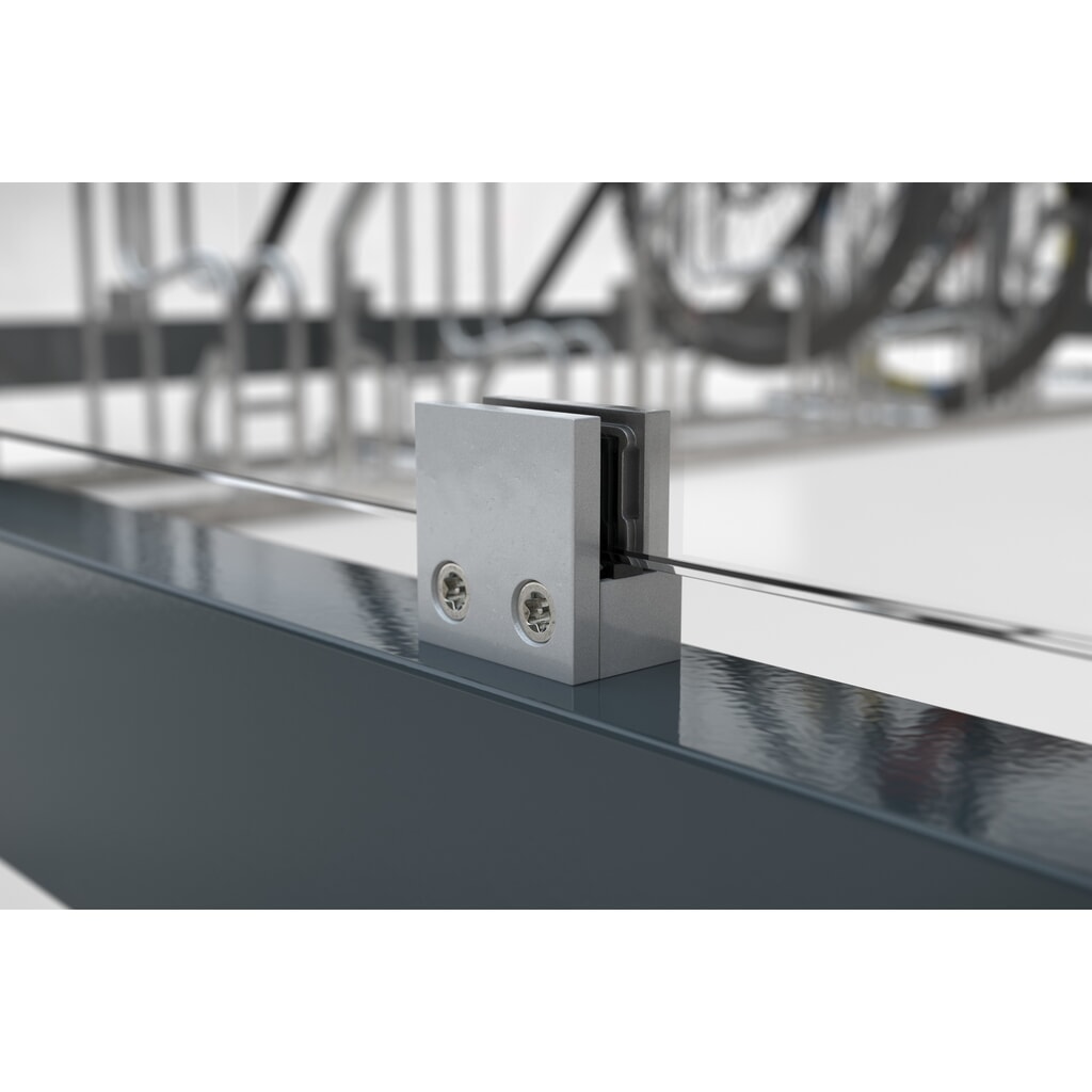 Productafbeelding nr. 4: Rookoverkapping wsm® KÖLN ALPINE, volledig gemonteerd, sneeuwlast max. 4,15 kN/m², 8 elementen, zonder bestrating, antracietgrijs