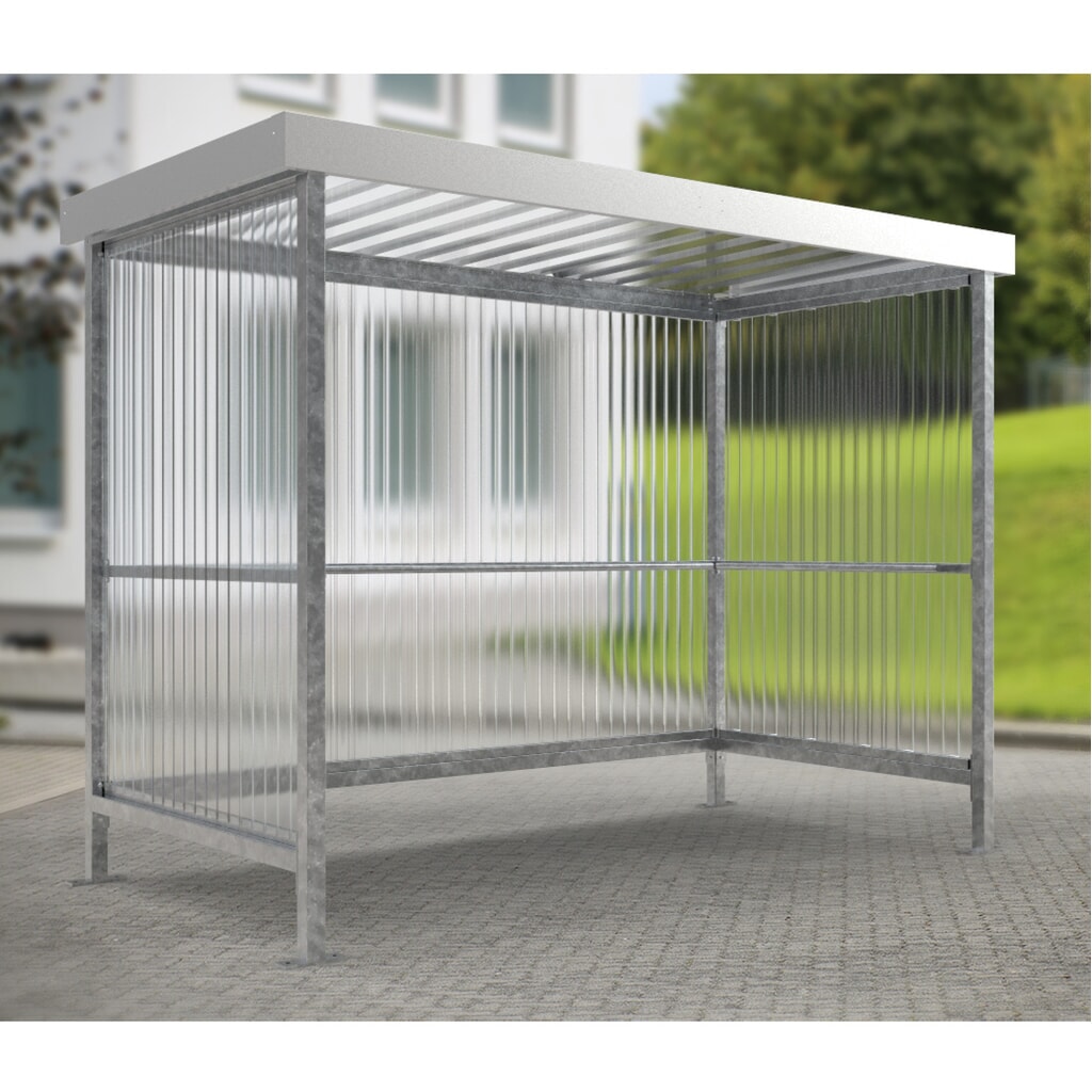 Rookoverkapping BASIC, voor 5 personen, grijswit Productafbeelding nr. 8: Rookoverkapping BASIC, voor 5 personen, grijswit