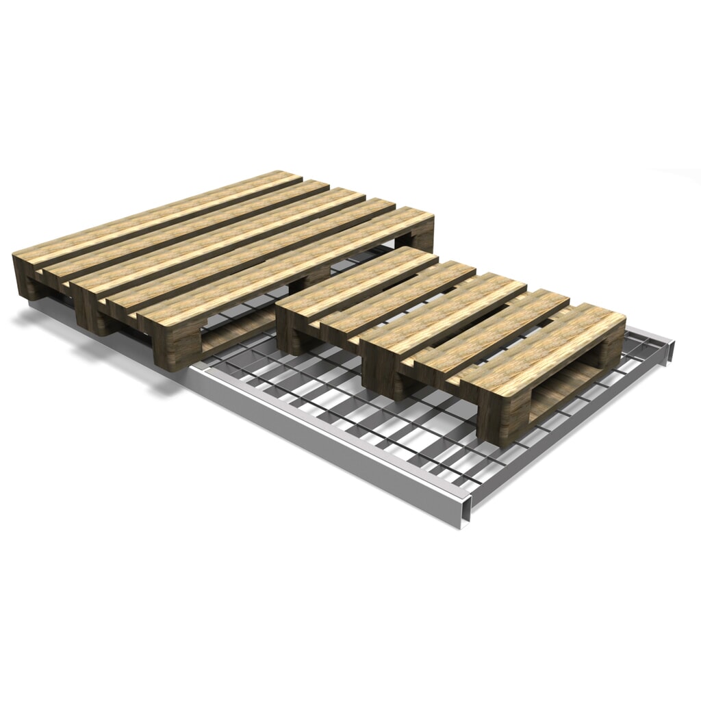 Roostermodule voor palletrekken, hxbxd 55 x 890 x 995 mm, draagvermogen 800 kg Productafbeelding nr. 5: Roostermodule voor palletrekken, hxbxd 55 x 890 x 995 mm, draagvermogen 800 kg